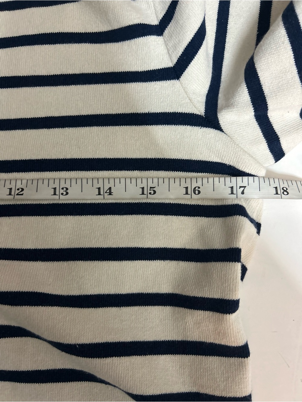 (Size small) Sezane Colette Mariniere Ecru Navy Striped Top - Picture 10 of 10